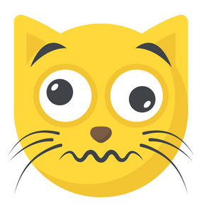 一只迷惑的猫 emoji 表情