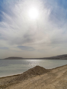 死海的景观