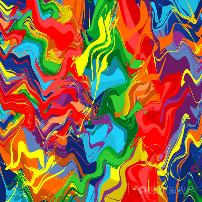 彩虹的颜色飞溅画笔描边绘制背景