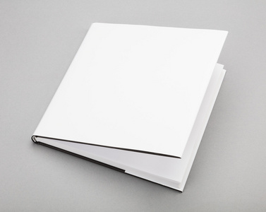 白色的空白书封面 8 x 8 中