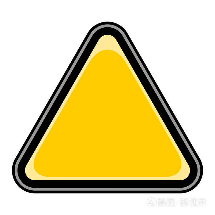 空白符号三角形贴纸