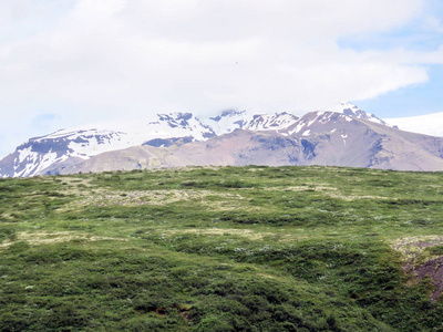 Hvannadalshnukur 山的冰岛看法2017