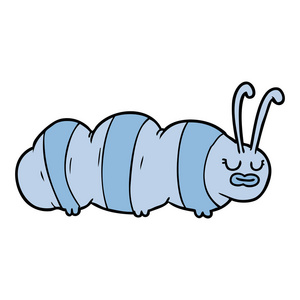 滑稽卡通虫的矢量插画照片