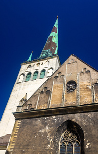 圣奥拉夫教堂在塔林爱沙尼亚