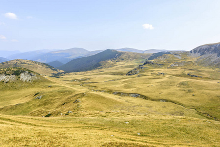 日光风景如画的落基山脉景观