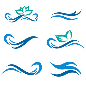 水疗中心元素集图片