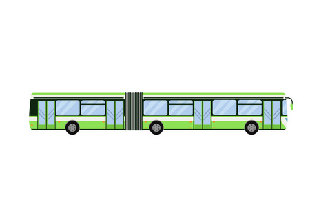 城市道路公交运输矢量图