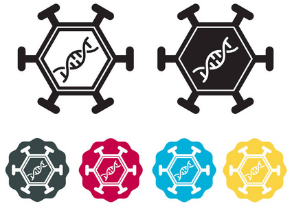 基因改造病毒基因改造符号图标照片