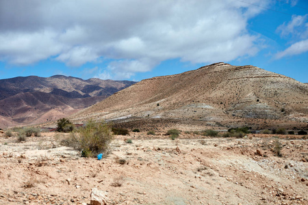 沙漠景观，阿特拉斯山脉摩洛哥