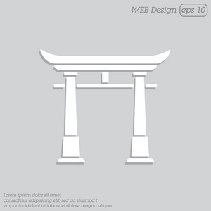 日本拱简单图标