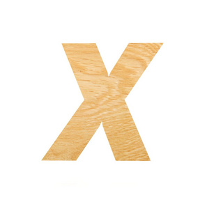 3d 装饰木制字母 大写字母 X