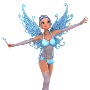 仙女的 Fairy3d Cg 渲染