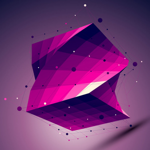 紫色几何方形结构图片