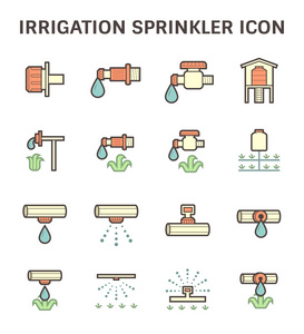 灌溉喷头图标