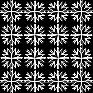 无缝黑色和白色的几何图案.矢量抽象镂空背景.具有几何的订单模板照片