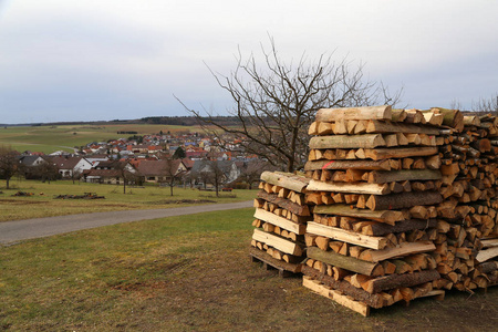 柴垛图片大全