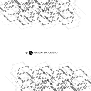 六角几何背景。您的设计和文本的业务演示文稿。最小的图形概念。Eps 10 股票矢量插画