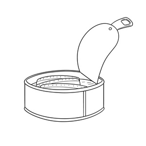 可爱向量集的鱼罐头向量集的鱼罐头可爱的鱼儿童背景手画的沙丁鱼矢量