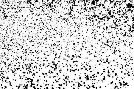 孤立在白色的黑色颗粒状纹理