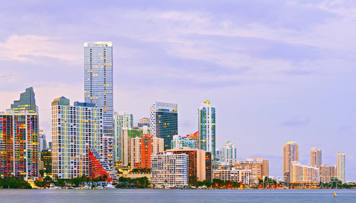 佛罗里达州迈阿密的全景