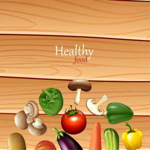 新鲜的蔬菜与海报设计图片