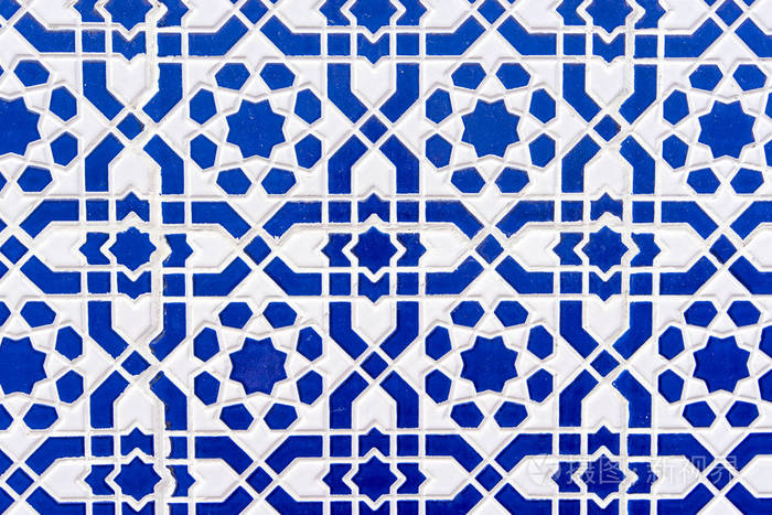 摩洛哥瓷砖与传统阿拉伯图案, 瓷砖图案作为背景纹理