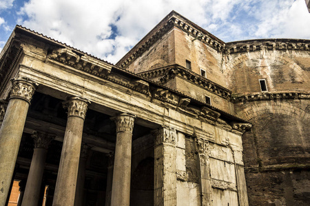 在意大利罗马万神殿古代门面
