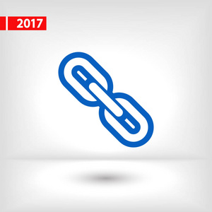 链链接图标,矢量图.平面设计风格照片