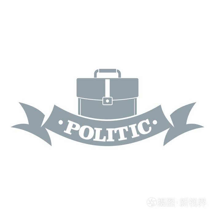 政治徽标, 简单的灰色样式