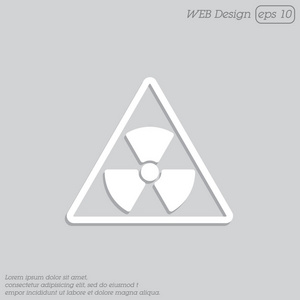 辐射危害简单图标
