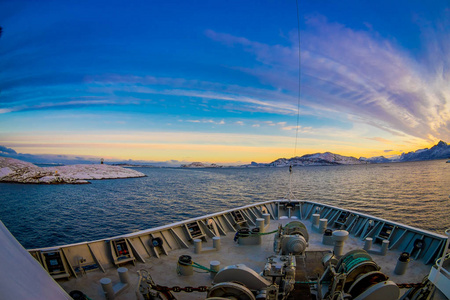 hurtigruten 船舶巡航, 前端的户外景观