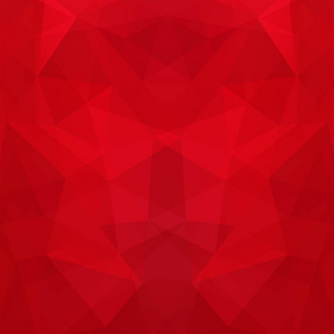 背景的红色三角形。与几何形状的正方形组成。Eps 10