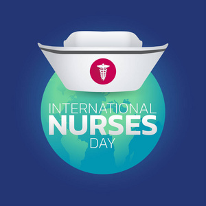 国际护士日, 矢量插画