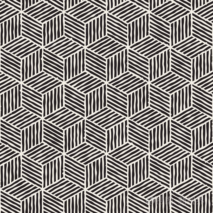 矢量手绘线背景纹理.墨笔笔画几何设计