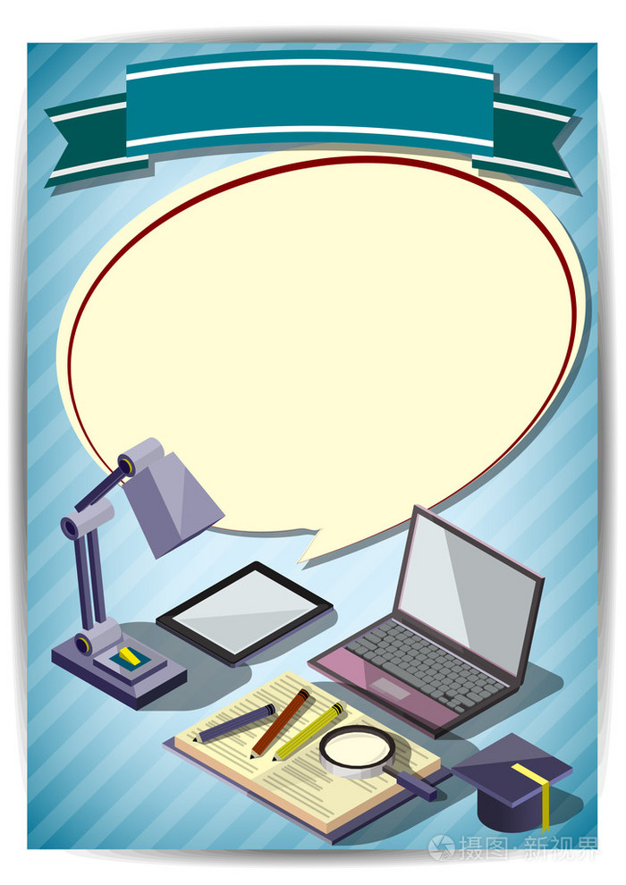 创意教育模板传单小册子矢量纸设计t