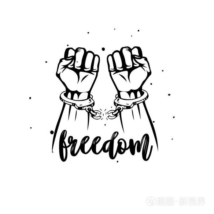 矢量插画的出血握紧拳头举行抗议高