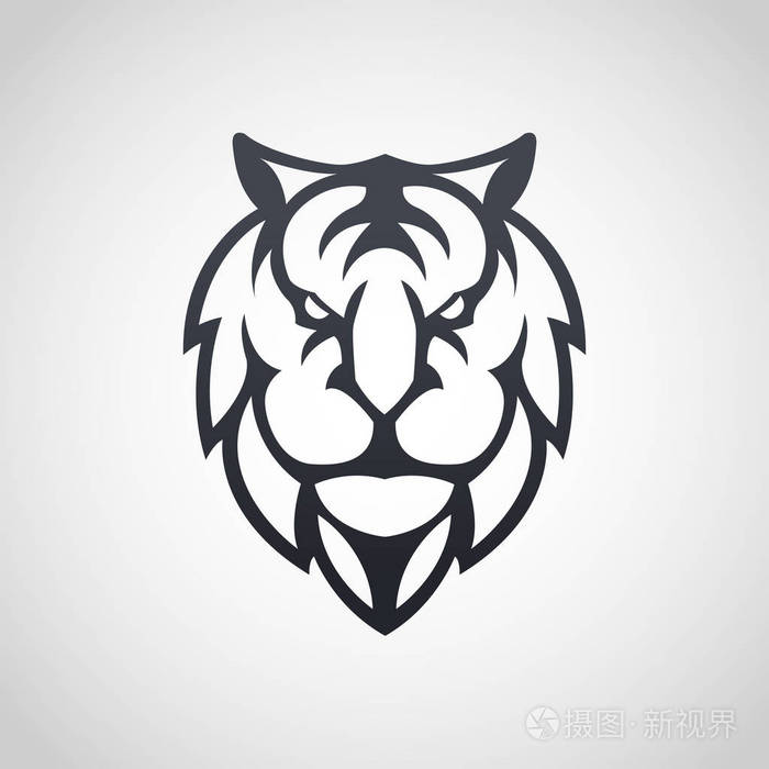 虎年logo简笔画图片