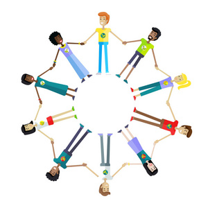 周围的人,手牵着手照片