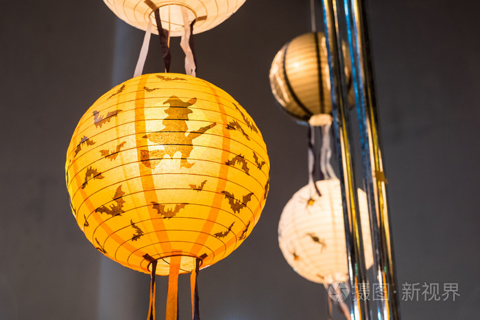 万圣节,橙色纸灯笼