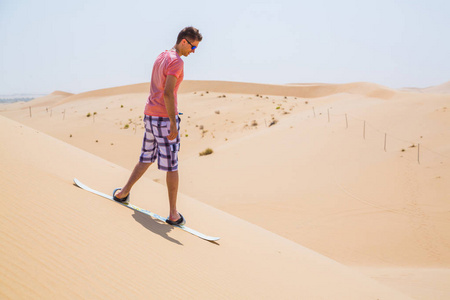 人类沙地沙漠中的沙丘