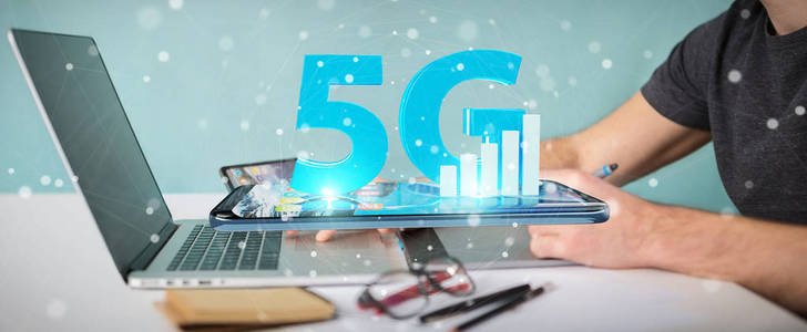 在  3d 渲染中使用5g 网络的图形设计器