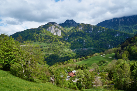 在阿尔卑斯山风景