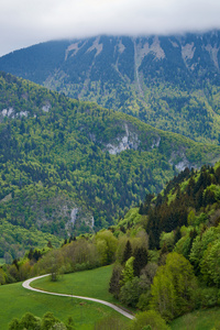 在阿尔卑斯山风景