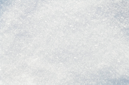 冬天雪背景白色雪花和晶体