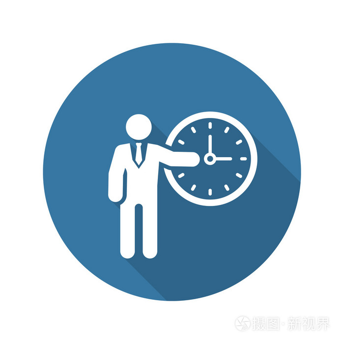 时间管理图标.经营理念.平面设计