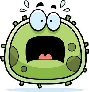 恐怖镜害怕的细菌微生物照片