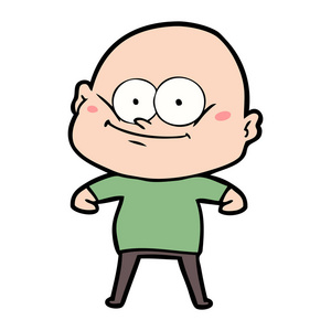 卡通秃头图片