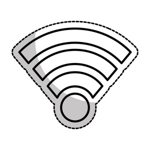 wifi 连接孤立的图标