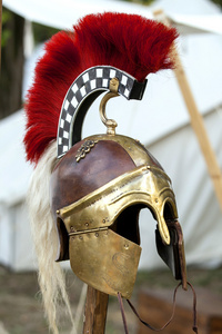古罗马军团的头盔的副本