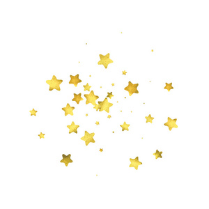 星星五彩纸屑金色随机纸屑背景